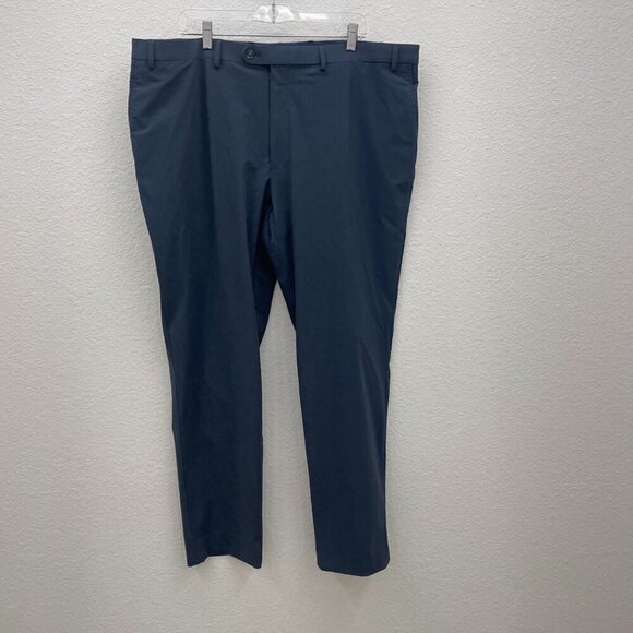 Hart Schaffner Marx Blue Performance Stretch Dress Pants w Pockets Mens size 42R - Picture 1 of 8